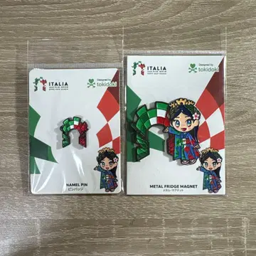 이탈리아짱 핀 배지와 마그넷 세트