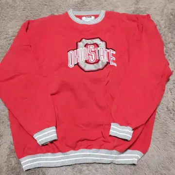 빈티지 미국산 오하이오 주립대학 스웨트 셔츠 레드