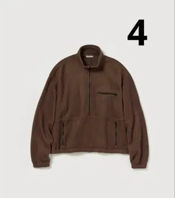 Auralee PURE SILK COMFORT FLEECE BROWN