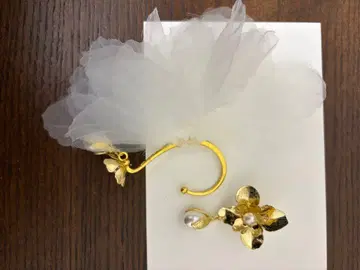 브라이덜 액세서리 화이트 플라워