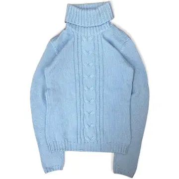 Reflecy 라이트 블루 터틀넥 니트