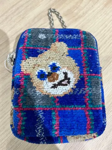 러브리 바이 페이러 고베 타탄 테디 참 파우치 한정품