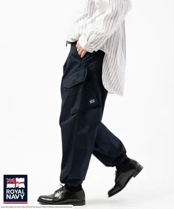 ROYAL NAVY 카고 팬츠 네이비