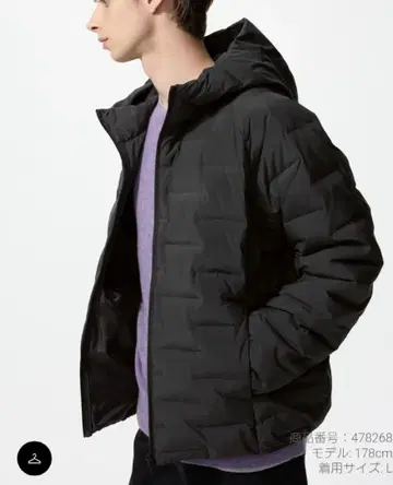 UNIQLO 퍼프 테크 후드티 XL