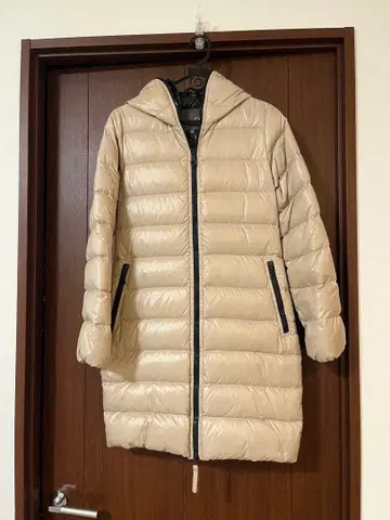 DOUTECA 후드 부착 다운 자켓 38 베이지 ACE
