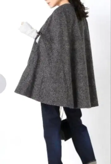 IENA 이에나 케이프 코트 레오파드 무늬 지퍼 부착 38 프리