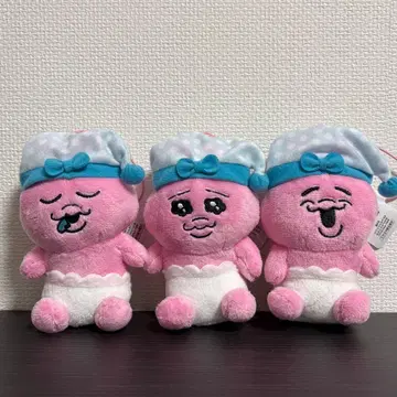 빤쮸토끼 므냐스야 마스코트 3종류 세트 라운드원 한정판