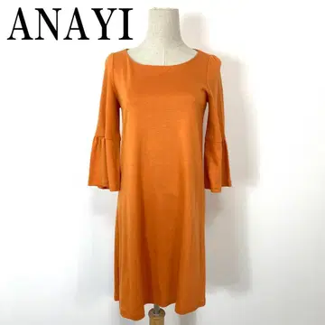 ANAYI 아나이 티셔츠 원피스 오렌지 36 B798