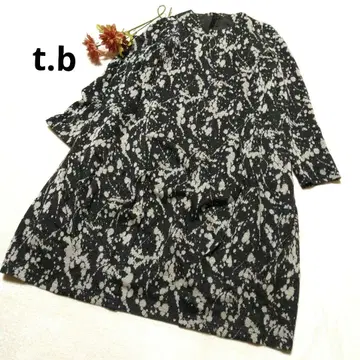 t.b 긴팔 울 원피스 그레이 그레이지 M 센소유니코