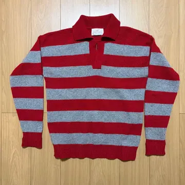 70s USA제 vintage Jantzen 보더 무늬 니트 스웨터