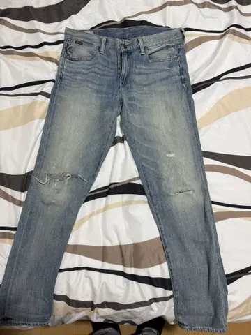 폴로 데미지 가공 라이트 블루 데님 26