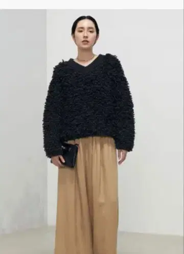 노리즈 루프 편직 2way 풀오버 니트