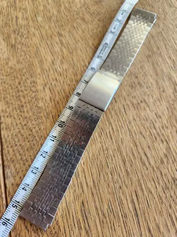 세이코 메탈 브라스 러그 폭 약 16mm 길이 15cm 빈티지