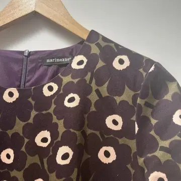 marimekko 플라워 프린트 원피스 긴팔 38 새상품급