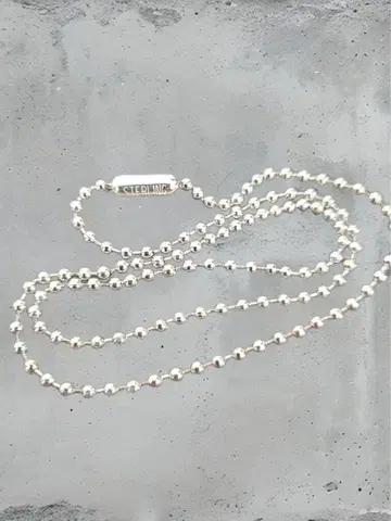 볼 체인 STERLING 미사용 76cm