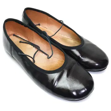 레페토 발레 슈즈 에나멜 블랙 REPETTO 38 24cm