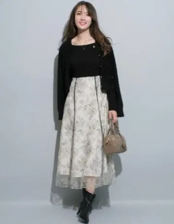 레이스 도킹 원피스 아푸와이저 리셰