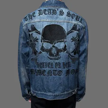Vintage Skull design denim jacket