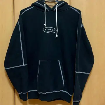 XLARGE 후드 부착 맨투맨 S 사이즈 블랙