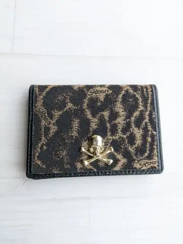 Roen 스컬 장식 명함지갑 카드 케이스 새상품급