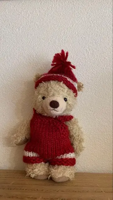 선애로우 포포로 곰 봉제 인형 레트로 poporo 레어