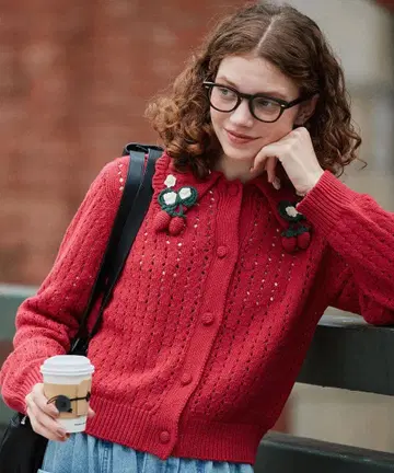 밀크페도 이번 시즌 완판 딸기 가디건 새상품