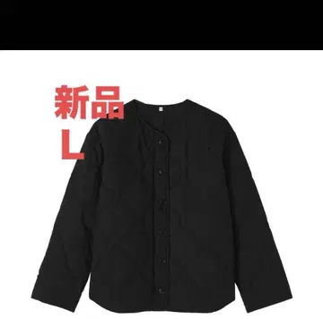 이번 시즌 모델 무인양품 포근한 솜 퀼팅 자켓 여성 L 블랙