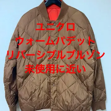 미사용에 가까운 UNIQLO 웜 패디드 리버서블 블루종