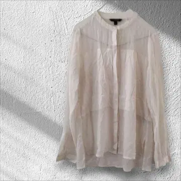 1점 한정 BANANA REPUBLIC 쉬폰 긴팔 셔츠 블라우스