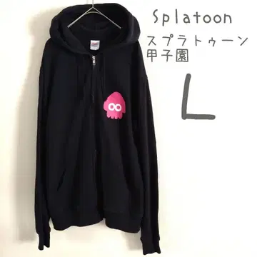 스플래툰 코시엔 2019 후드 부착 후드티 L 네이비 Splatoon