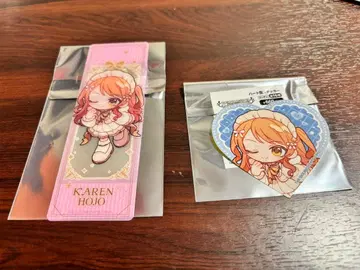 마네키네코 데레스마 호조 카렌 슬림 클리어 카드 하트형 스티커