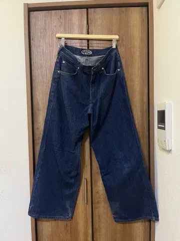 Lee 파이프 복각판 배기 데님 다크 블루 W