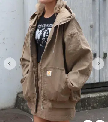 WEGO 워커즈 후드 블루종 베이지