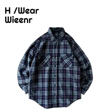 [ 새상품급 ] H/Wear Wieenr 일본제 90s~ 울 체크 셔츠