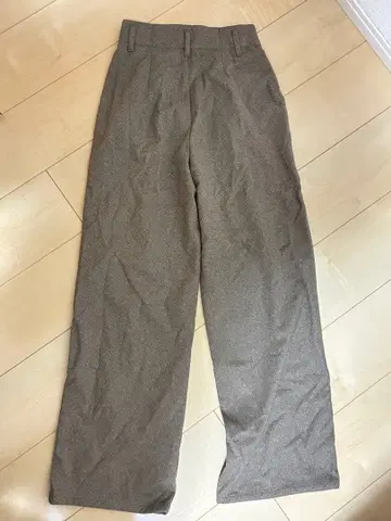 택 포함 새상품 GU 브러쉬드 저지 와이드 팬츠 표준 S 브라운