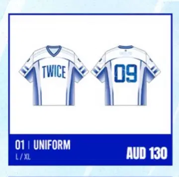 TWICE 시드니 한정판 유니폼 의류