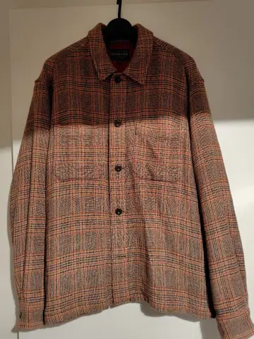 Pendleton 오렌지 계열 체크 자켓 M