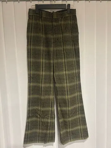 SLY 체크 무늬 플레어 팬츠 사이즈 2