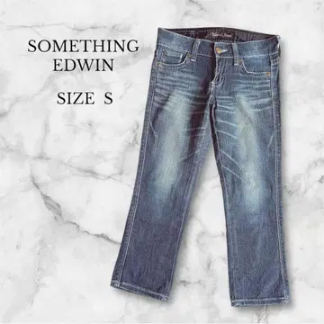 썸씽 에드윈 데님 팬츠 스트레이트 캐주얼 빈티지풍 S