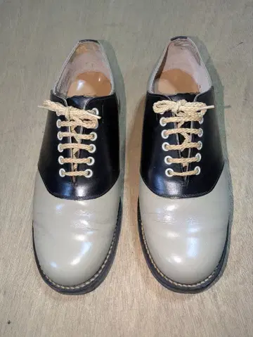 REGAL 안장 신발 블랙 옅은 그레이