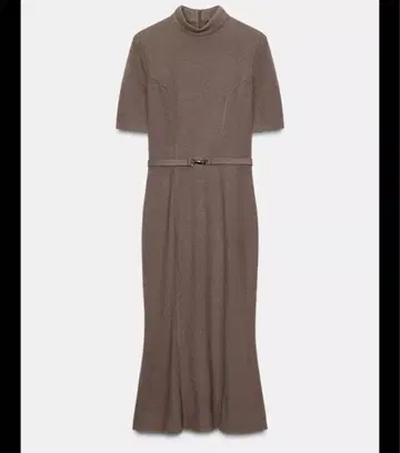 ZARA 가을 신작 소프트 벨트 원피스 브라운 S