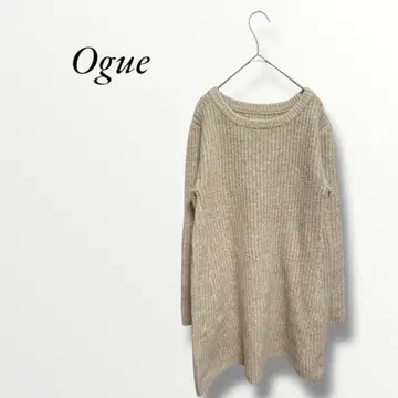 Ogue. 오그 긴팔 니트 따뜻한 롱 기장