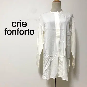 crie fonforto 화이트칼라 노카라 셔츠