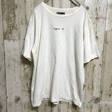 agnes b. F. et H. 에네스베 T셔츠 반팔 화이트 M