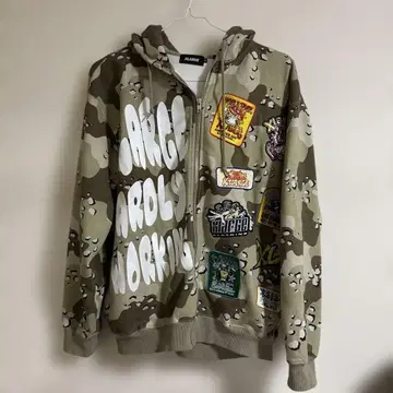 XLARGE 카모 패턴 후드티 M 사이즈
