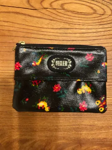 FEILER 꽃무늬 파우치 블랙