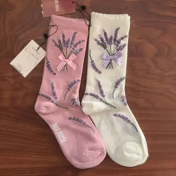 PINK HOUSE 라벤더 삭스 2족 세트