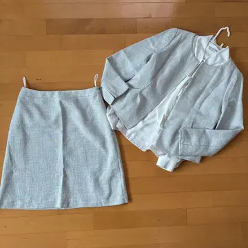 심플리시떼 포멀 그레이 스커트 수트 세트 여성용 L