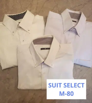 SUIT SELECT 정장 셀렉트 와이셔츠 M80 긴팔 3세트