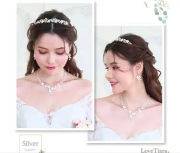 LoveTiara 티아라 귀걸이 목걸이 3종 세트